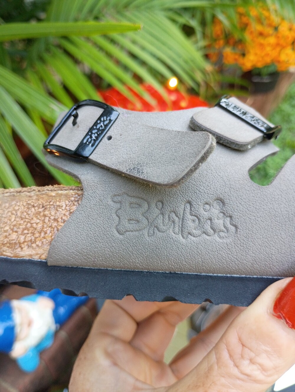 BIRKENSTOCK BIRKIS SZ 5 FLORIDA ARIZONA ELLICE 3 STRAP NUBUCK SANDALS LN - Picture 9 of 15